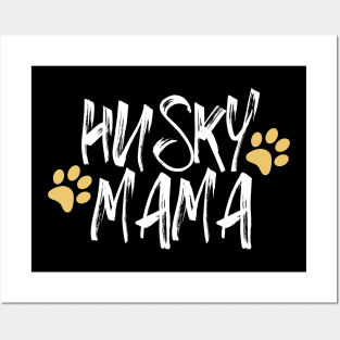 Husky Mama, Husky Mom Gifts Dog Lover Posters and Art